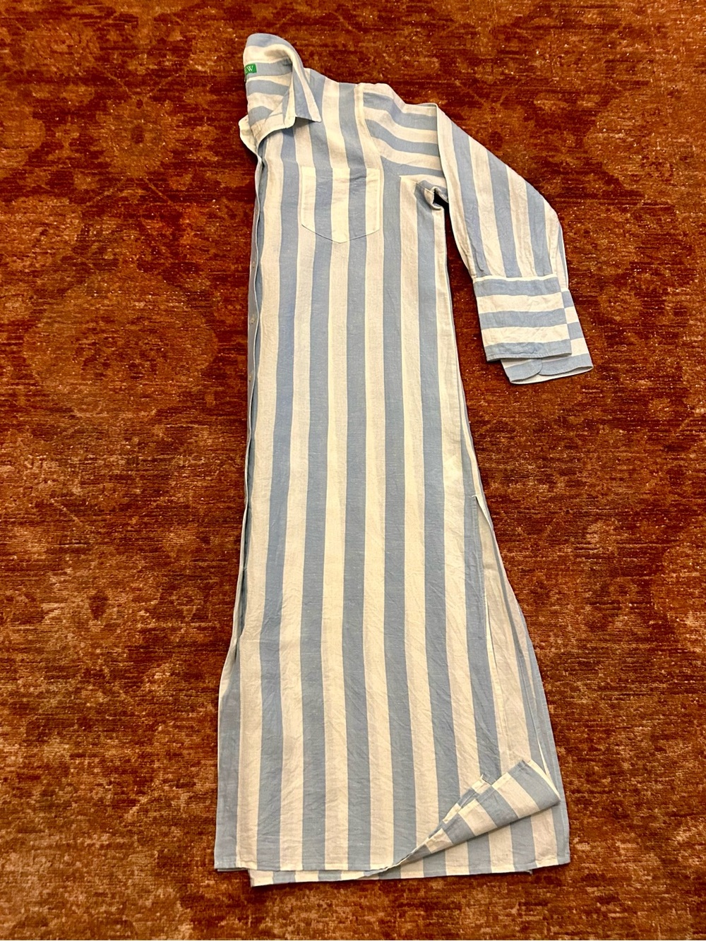 J. Crew Long Beach shirt in striped linen-cotton blend. Size XXL. - Picture 10 of 15